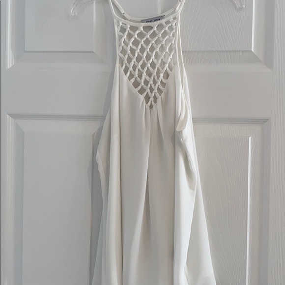 White high neck tank top - Picture 1 of 2